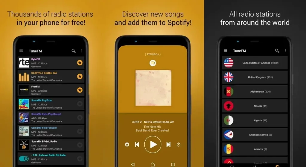 Создайте свой интерфейс для прослушивания радио в приложении TuneFM
