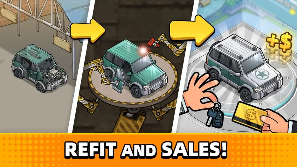 Графика и звук в игре Used Car Tycoon Game