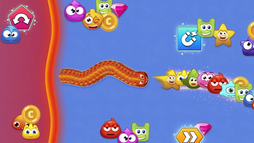 Забавный графический стиль в игре Worm Hunt