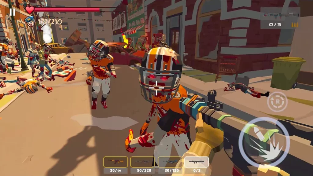 Графика и звук в игре Zombie Poly