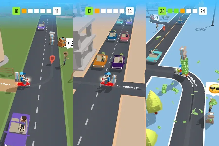 Преодолевайте сложные трассы в игре Deliver It 3D