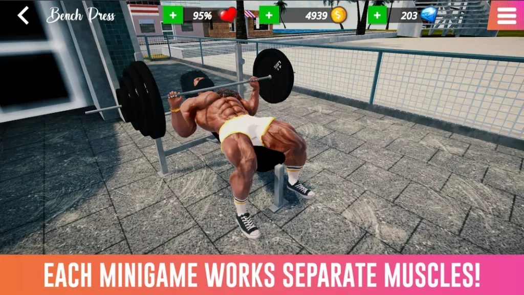Станьте самым сильным бодибилдером в мире в игре Iron Muscle IV