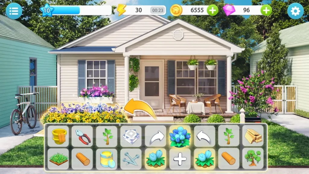 Украсьте интерьер дома путем слияния в игре Merge Home Master