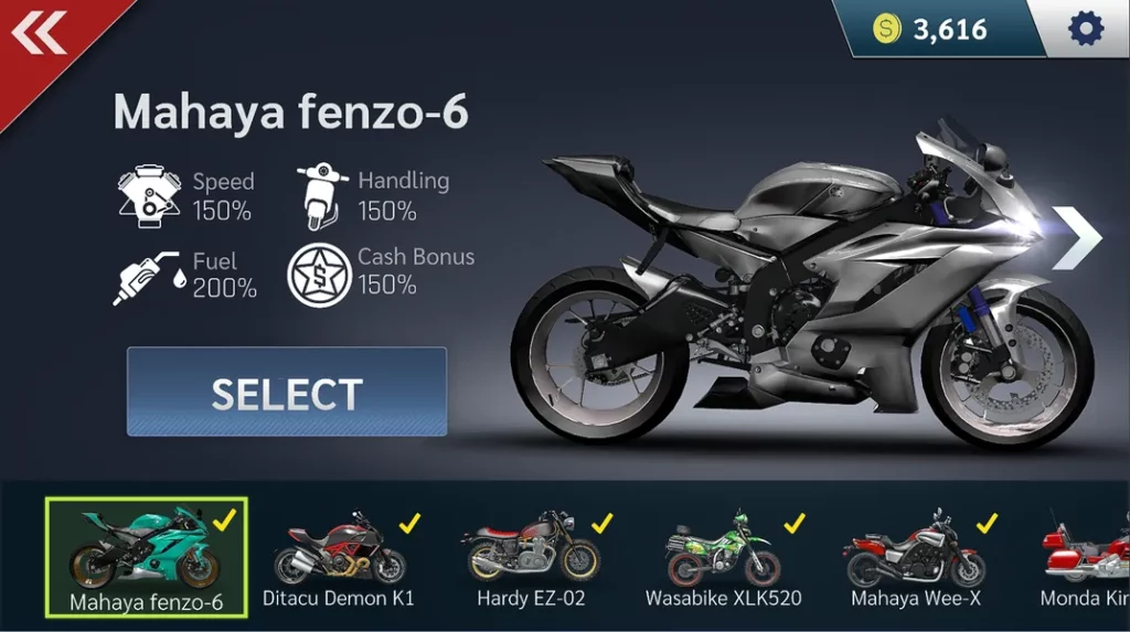 Графика и звук в игре Real Moto Rider: Traffic Race