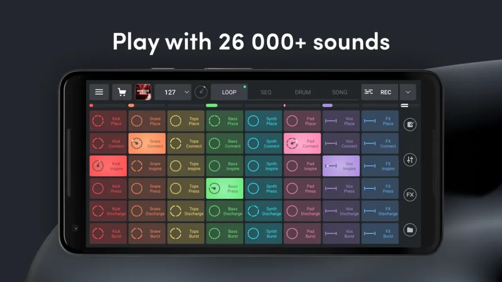 Remixlive - поддержка многих инструментов для создания музыки
