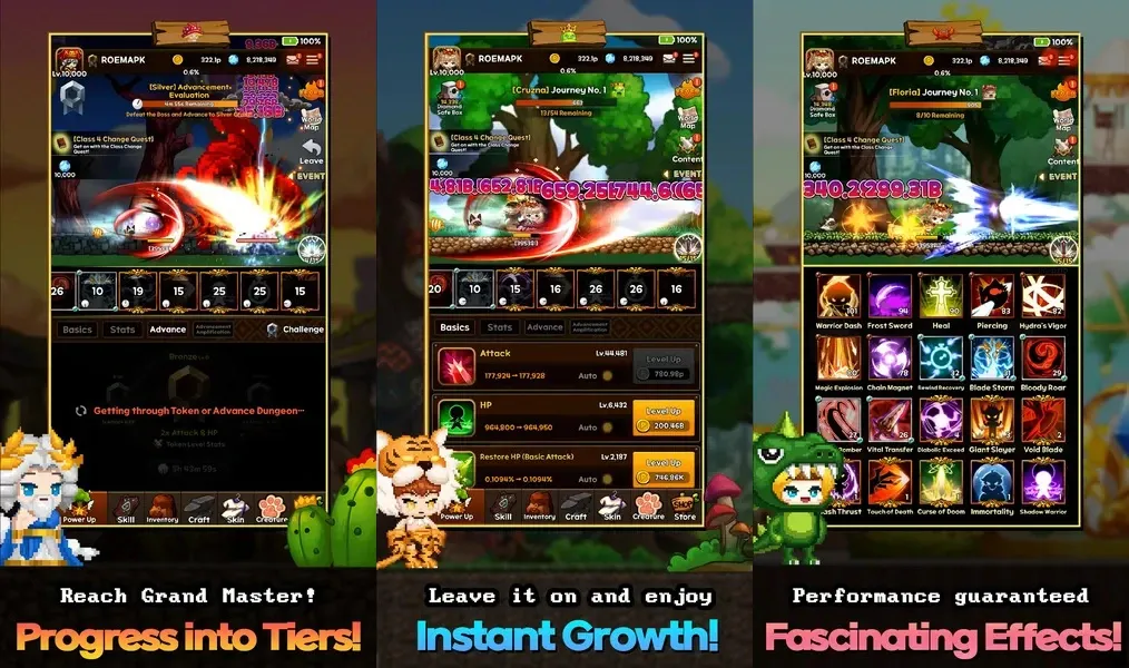 Графика и звук в игре Slime Hunter: Idle Warrior