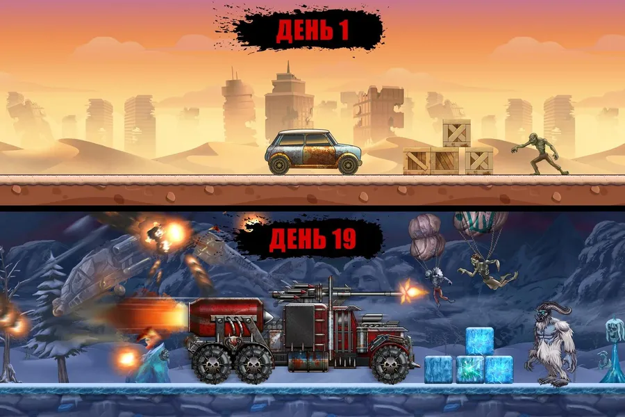 Zombie Hill Racing – спасайтесь от волны зомби