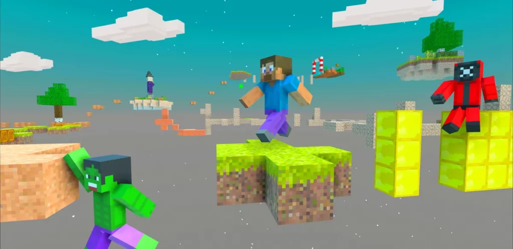 Craft Parkour - классическая пиксельная 3D-графика
