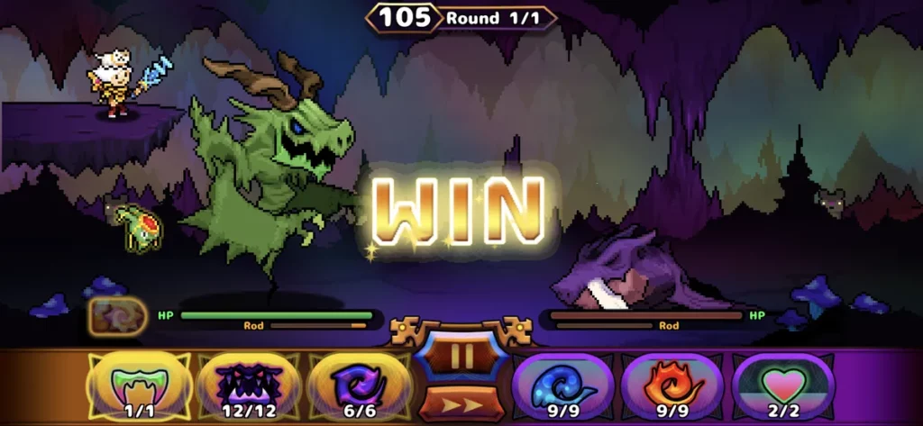 Яркий винтажный пиксельный дизайн в игре Destination: Dragons!