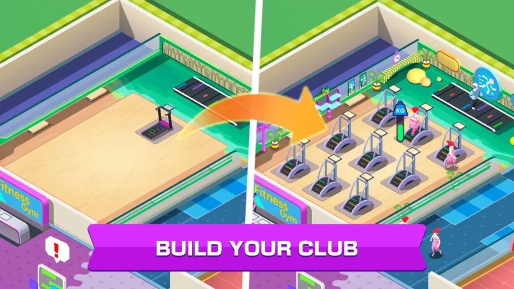 Создайте свой собственный тренажерный зал в игре Fitness Club Tycoon