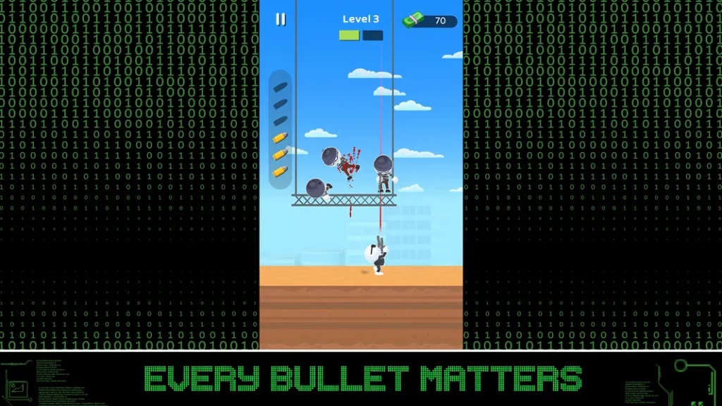 Простой графический стиль в игре Gun Matrix