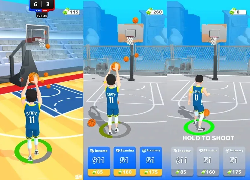 Совершенствуйте свои баскетбольные навыки в игре My Basketball Career