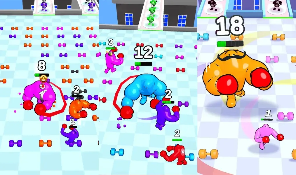 Простая 2D графика в игре Punchy Race