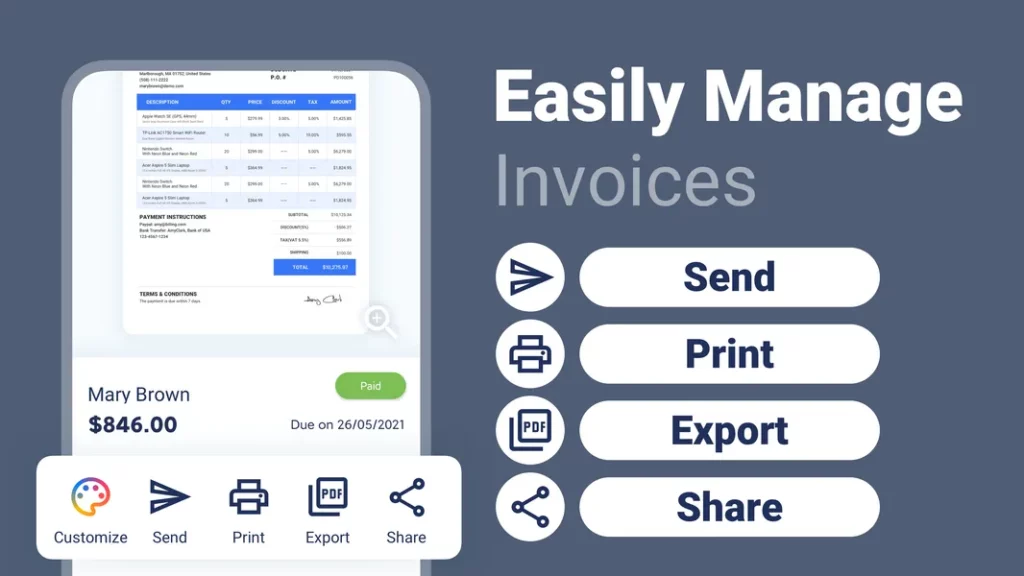 Smart Invoice Maker & Invoices — лучшее приложение для создания счетов на мобильных платформах