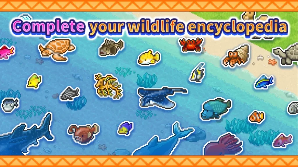Классическая пиксельная графика в игре Tropical Resort Story