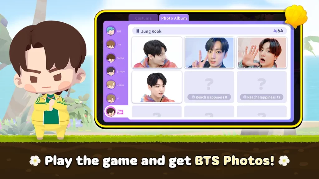 Настройте главных героев в игре BTS Island: In the SEOM