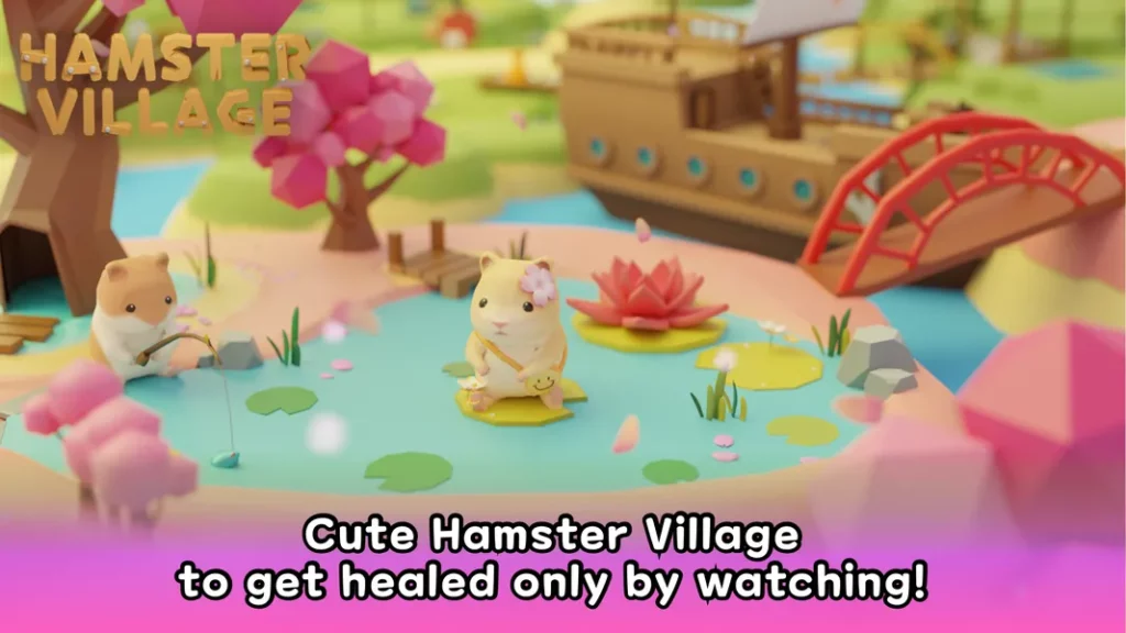 Чрезвычайно привлекательная 3D-графика в игре Hamster Village
