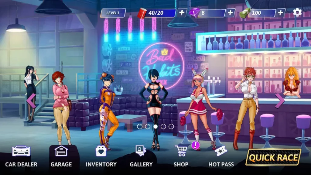 Горячие девушки в игре Hot Engines