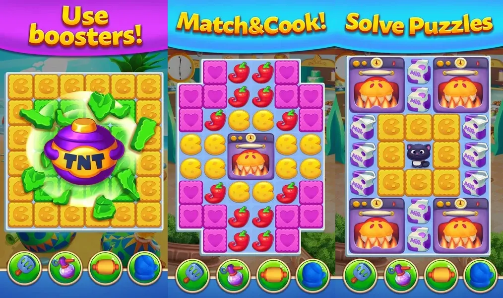 Match Cafe — игра-головоломка «три в ряд» с элементами кулинарии