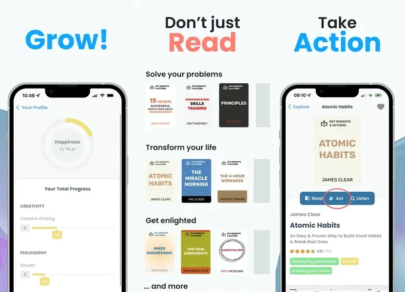 Mentorist — приложение, которое дает навыки, полученные при чтении книг