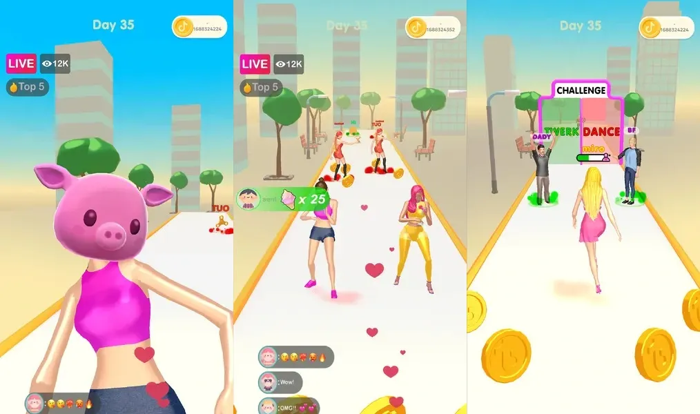 Выберите свой вид деятельности в игре Streamer Rush