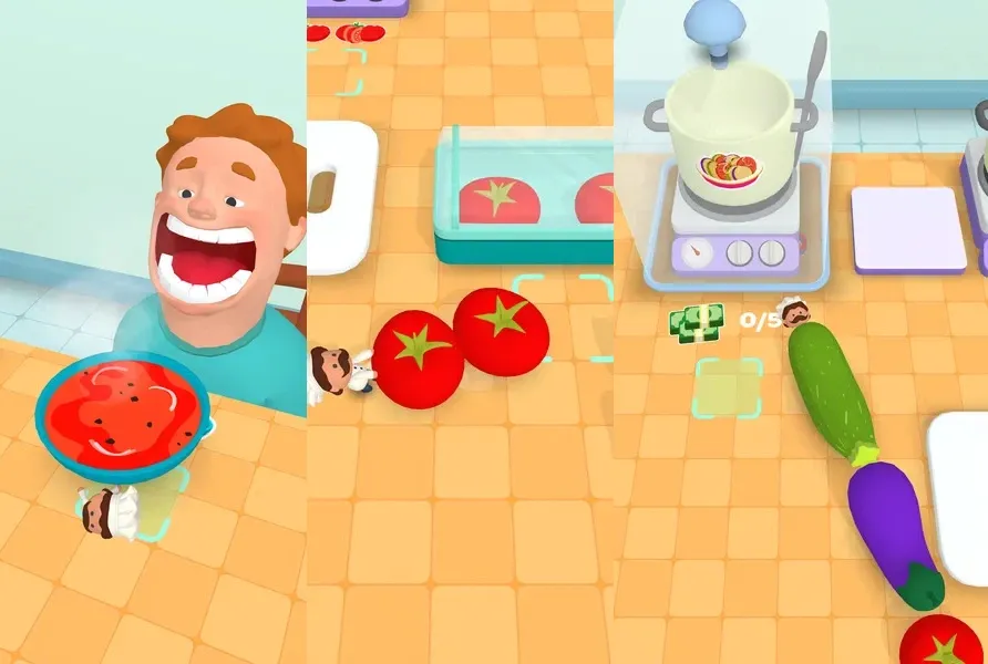 Откройте для себя новые локации в игре Tiny Cook