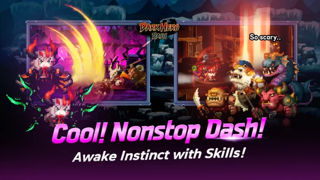 Графика и звук в игре Dark Hero Dash