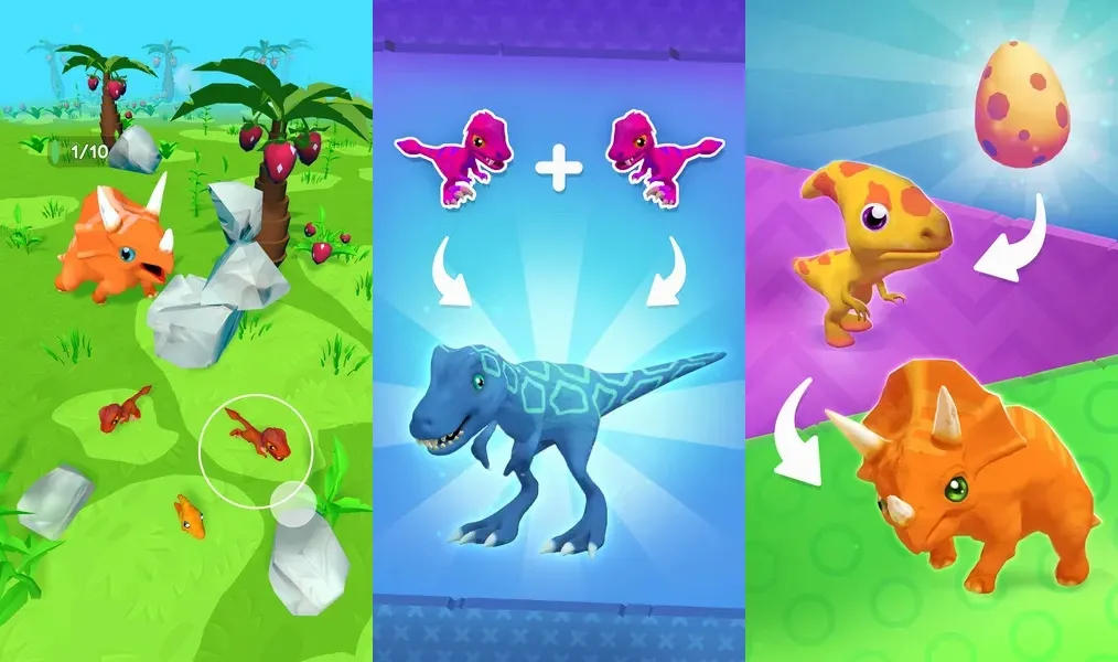 Dino Evolution - нежная, но очень привлекательная 3D-графика