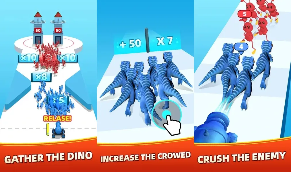 Много разных уровней в игре Epic Heroes - Dinosaur Control