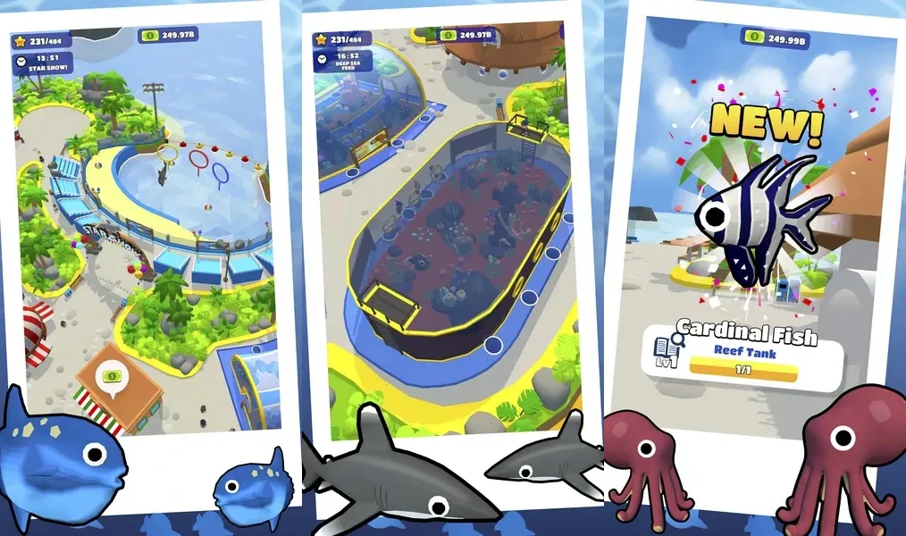 Idle Sea Park - начните с нуля