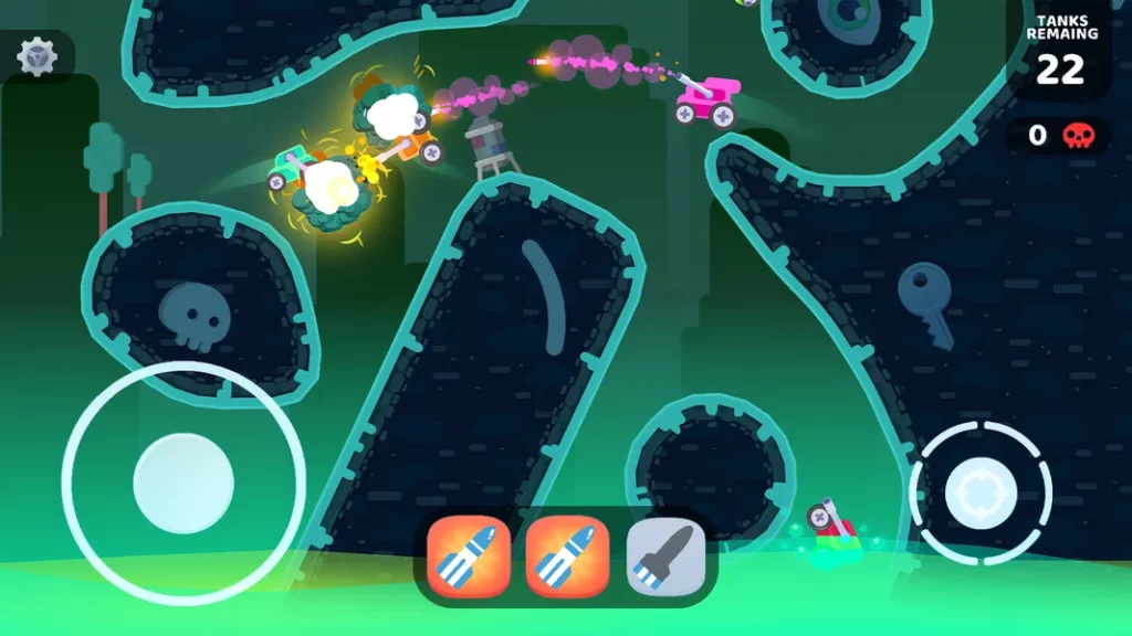 Улучшайте свой танк в игре Mad Royale io