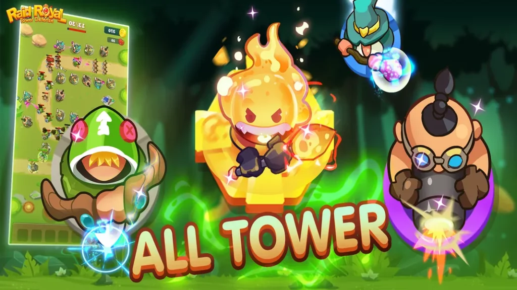 Много различных юнитов в игре Raid Royal