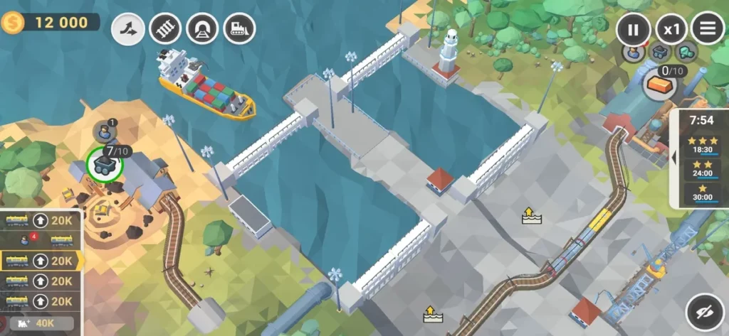 Прокладывать путь в игре Train Valley II