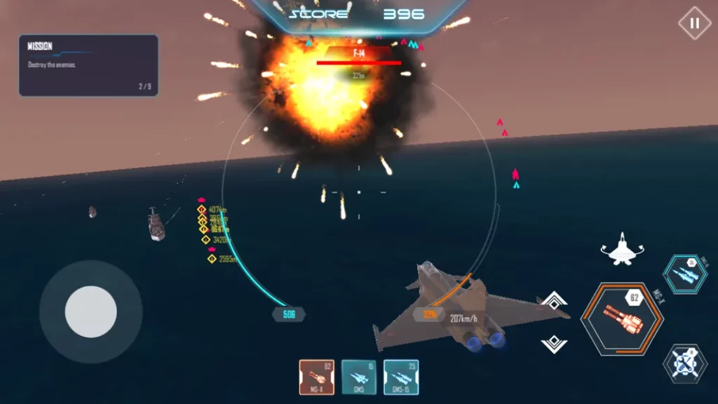 Выполняйте различные миссии в игре Air Battle Mission