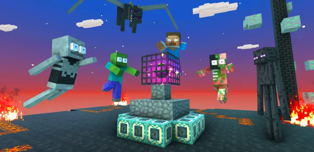 Преодолевать препятствия в игре Craft Guys: Stumble Run