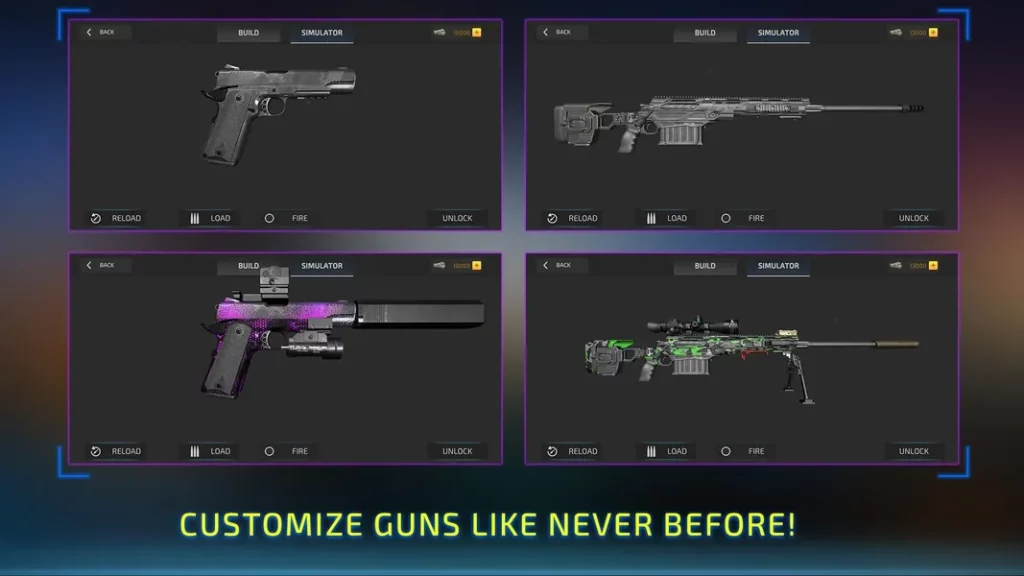Графика и звук в игре Gun Simulator