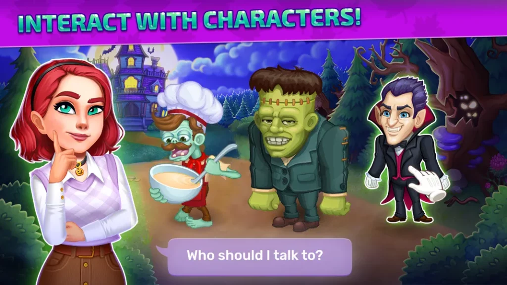 Механика слияния в игре Halloween Merge
