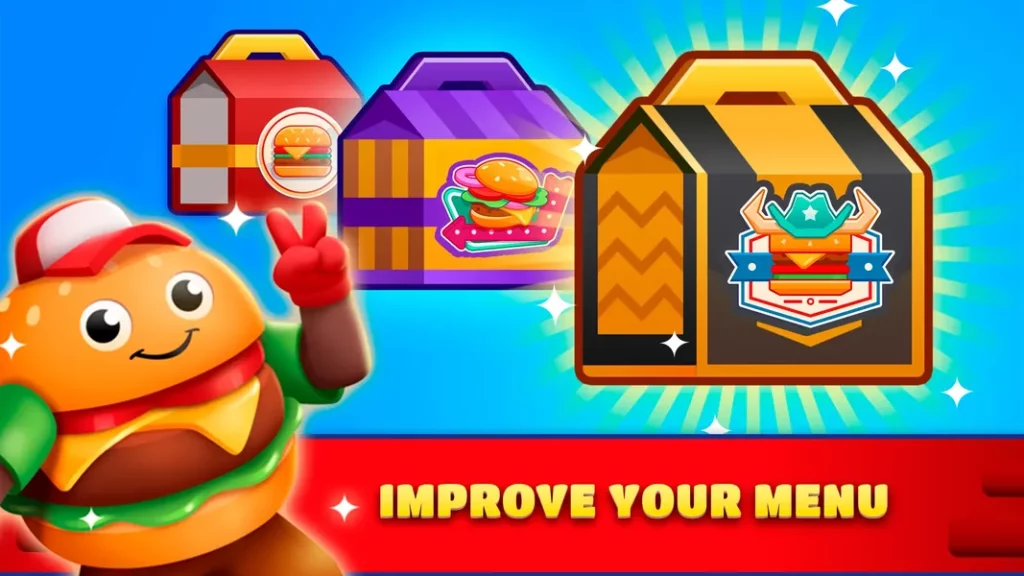 Графика и звук в Idle Burger Empire Tycoon