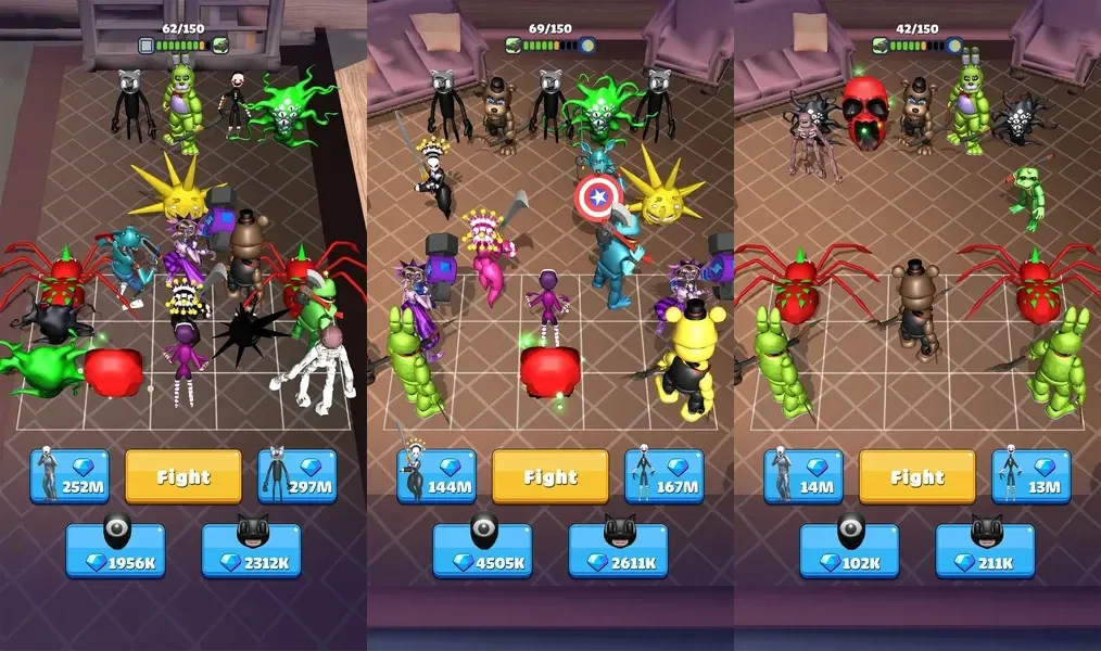 Merge Monsters 100 Doors - исследуйте красочный мир