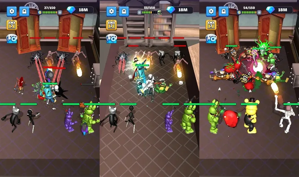 Зарабатывай и развивайся в игре Merge Monsters 100 Doors
