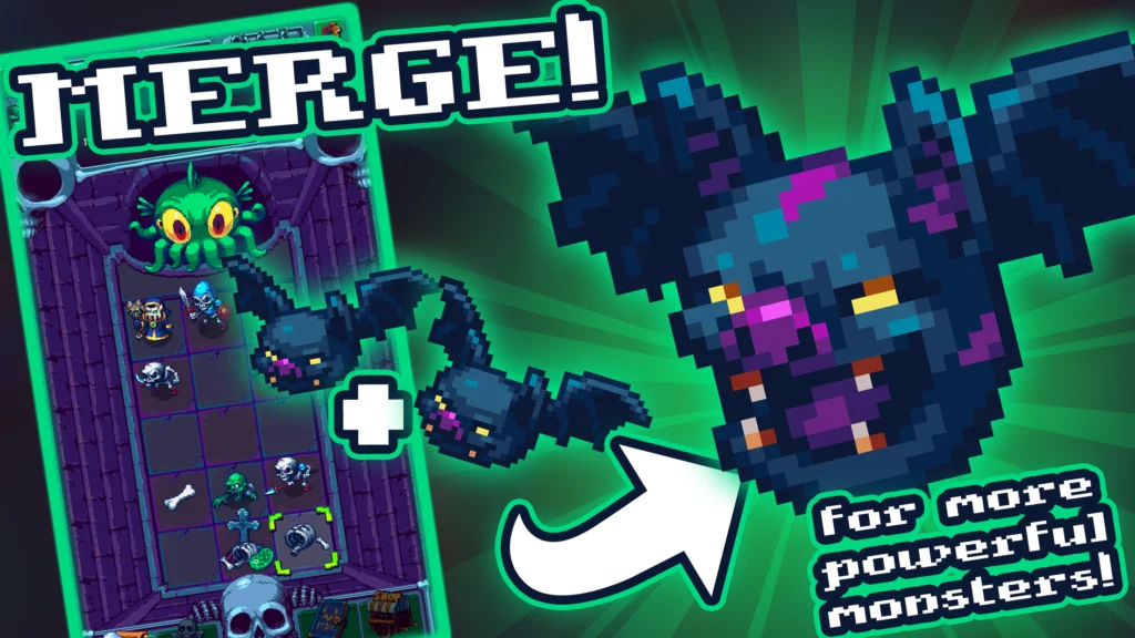Объединить элементы в игре NecroMerger
