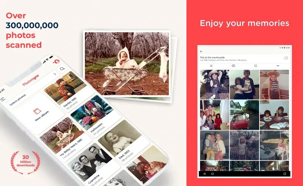 Photomyne — бесплатное приложение для сканирования фотографий высокого качества