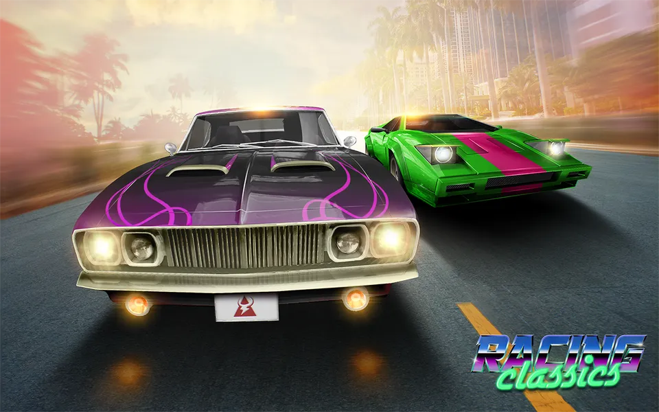 Качественная графика в игре Racing Classics PRO