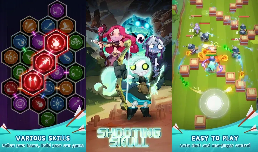 Победить всех в игре Shooting Skull