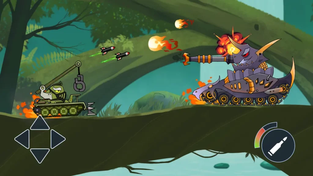 Графика и звук в игре Tank Battle - Tank War Game