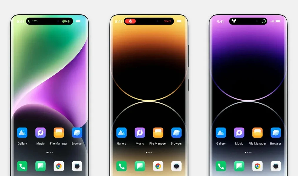 Dynamic Island — измените стиль уведомлений на устройствах Android, похожих на iPhone 14 Pro