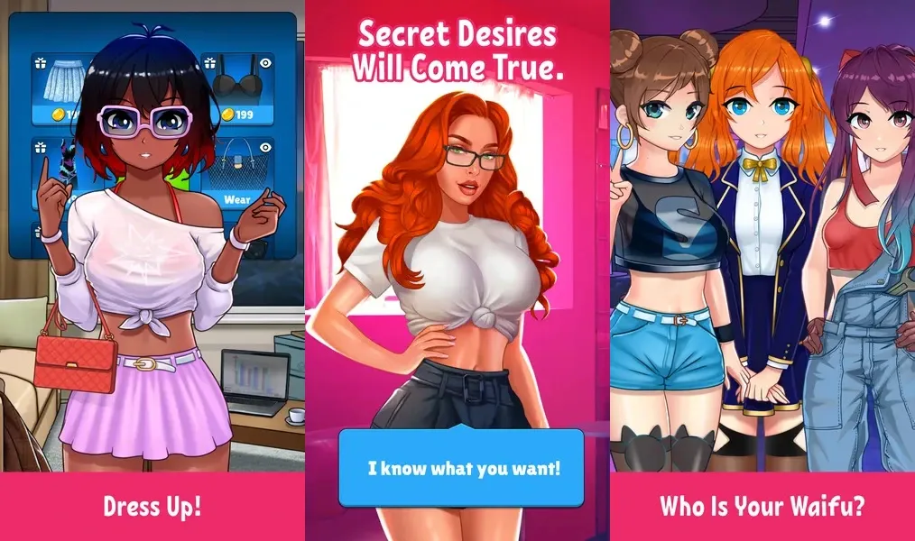 PP: Kiss Games Fun Girls sims – симулятор свиданий с красивыми девушками