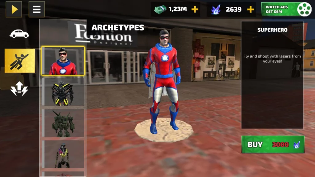 Выбери собственный путь в игре Rope Hero: Mafia City Wars
