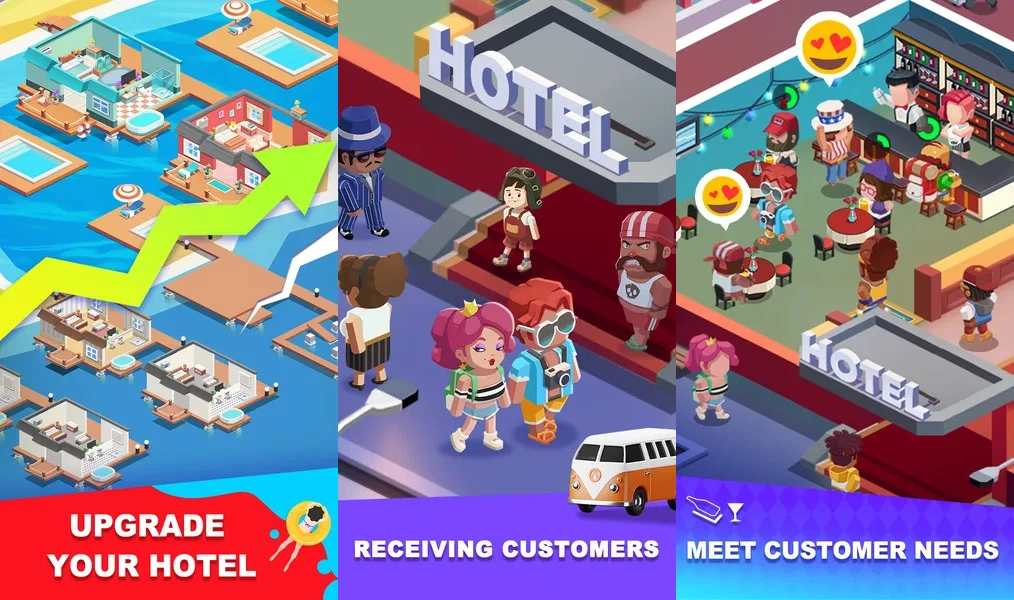 Sim Hotel Tycoon - обеспечьте комфорт своим посетителям