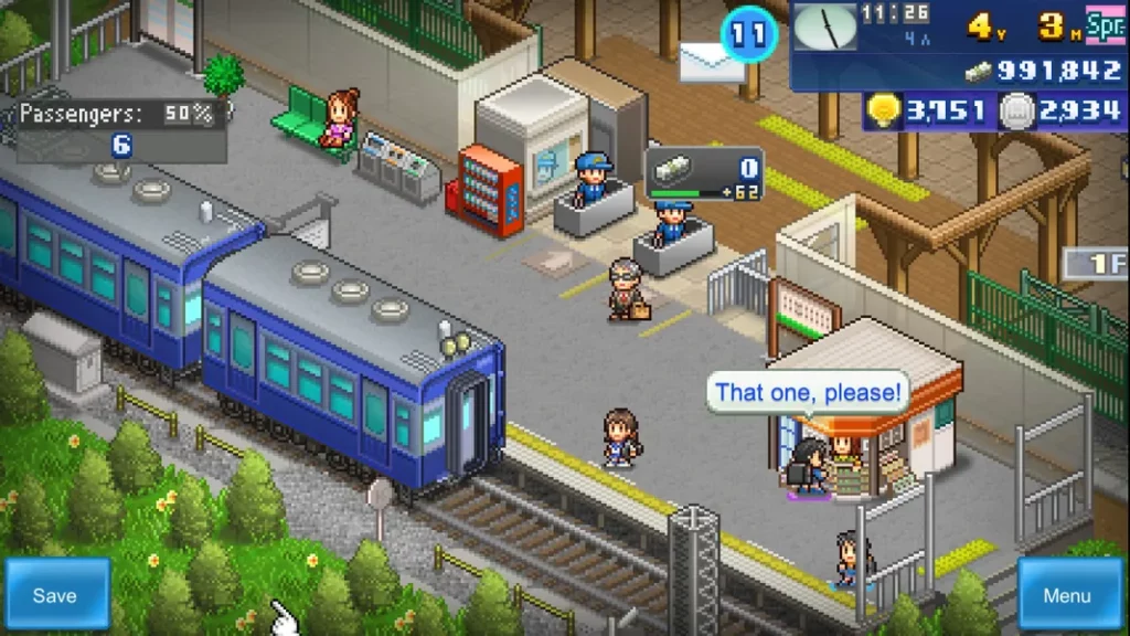 Знакомая пиксельная графика в игре Station Manager